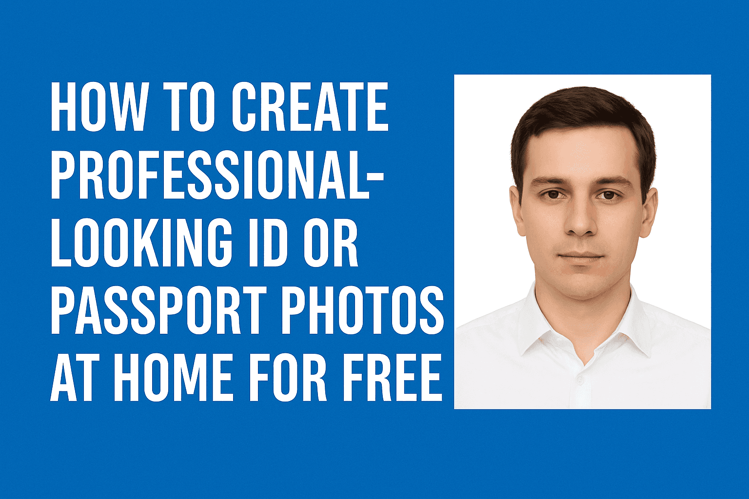 How to Create Professional-Looking ID or Passport Photos at Home for Free